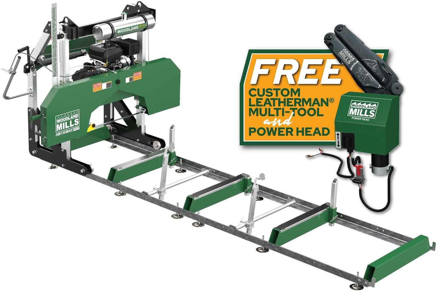 HM130MAX® Portable Sawmill Ground Mounted -  Woodland Mills