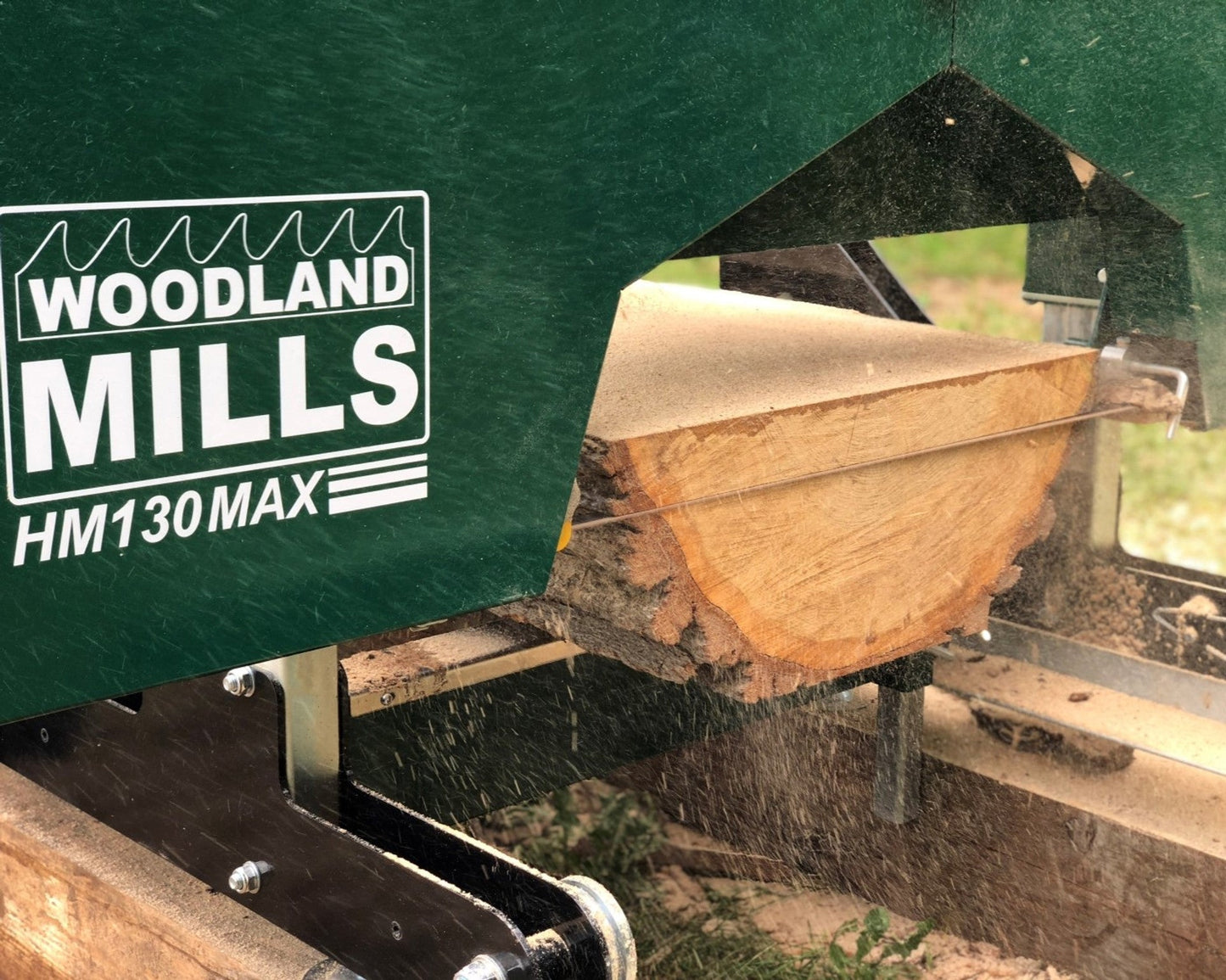 HM130MAX® Portable Sawmill Ground Mounted -  Woodland Mills
